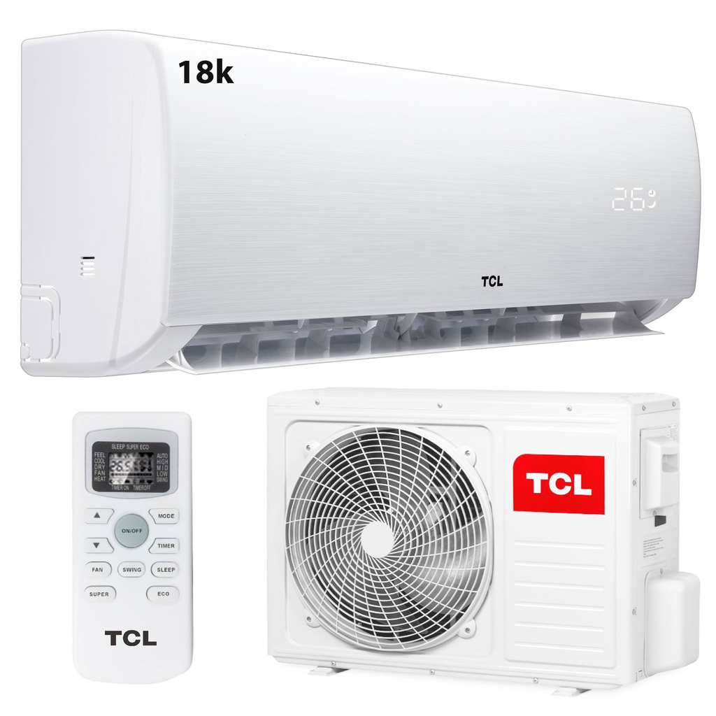 AIRE ACONDICIONADO  SPLIT TCL 18BTU TAC-18CSAI/TPPRO